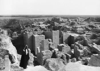 Ruïnes van Babylon, Babylon, Irak, 25 April 1932